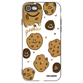 Picasee husă neagră din silicon pentru Apple iPhone 8 - Gookies
