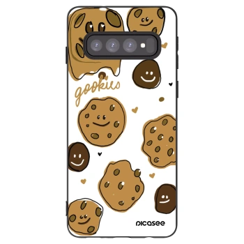 Picasee husă neagră din silicon pentru Samsung Galaxy S10 G973 - Gookies