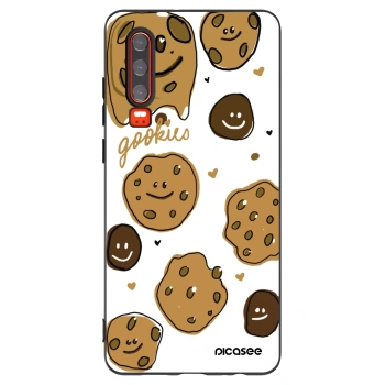 Picasee husă neagră din silicon pentru Huawei P30 - Gookies