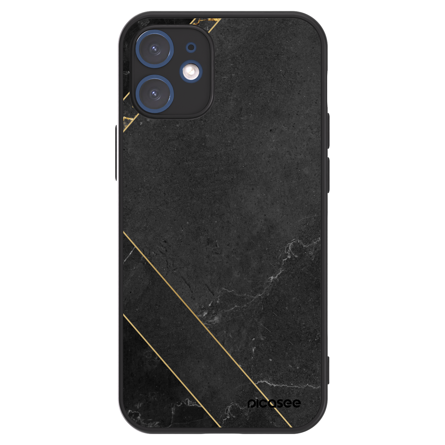 Picasee ULTIMATE CASE MagSafe pentru Apple iPhone 12 mini - Black tile