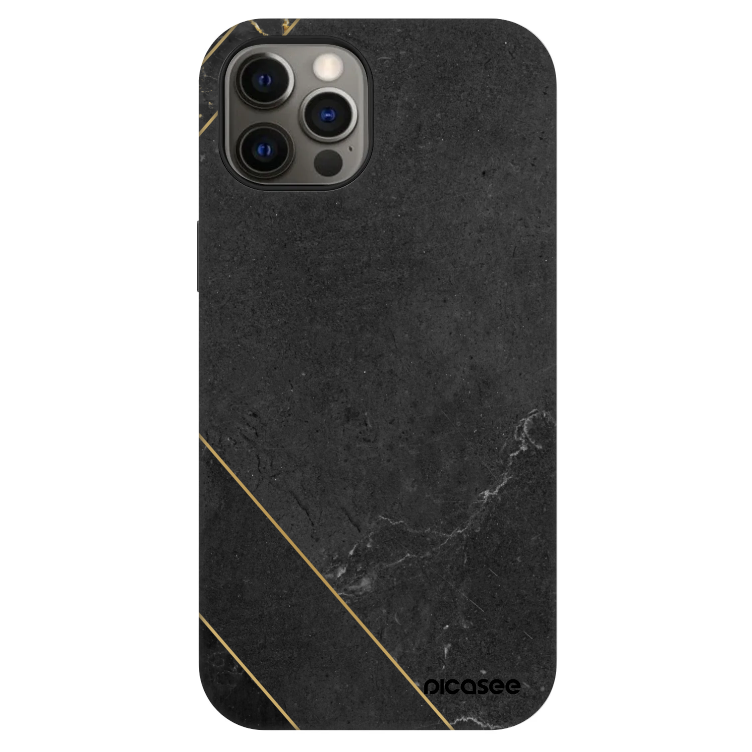 Picasee Fashion Case MagSafe pentru Apple iPhone 12 Pro - Black tile