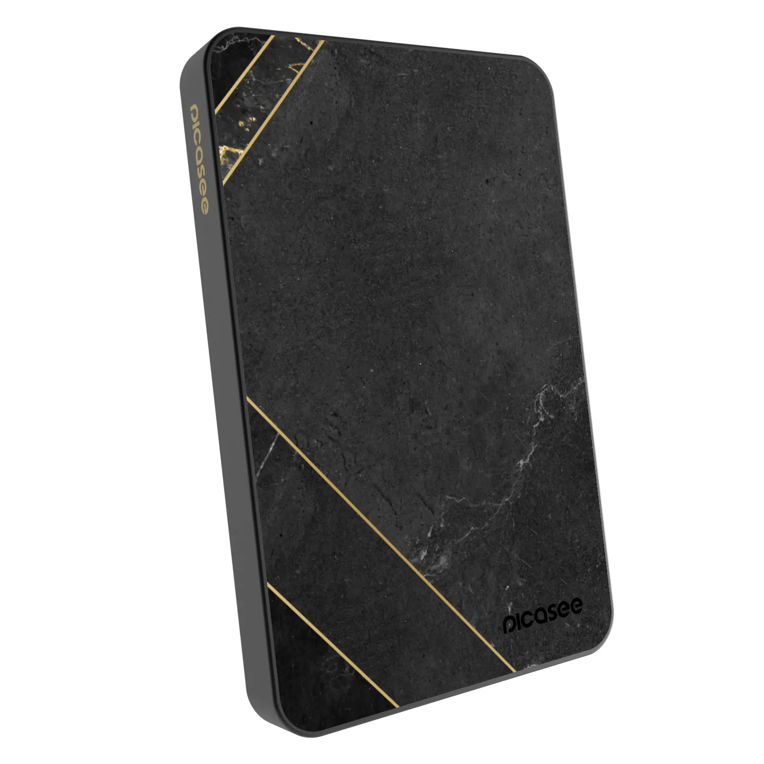 Picasee Powerbank cu MagSafe 5 000 mAh Gri - Black tile