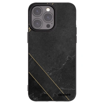 Picasee husă neagră din silicon pentru Apple iPhone 15 Pro Max - Black tile