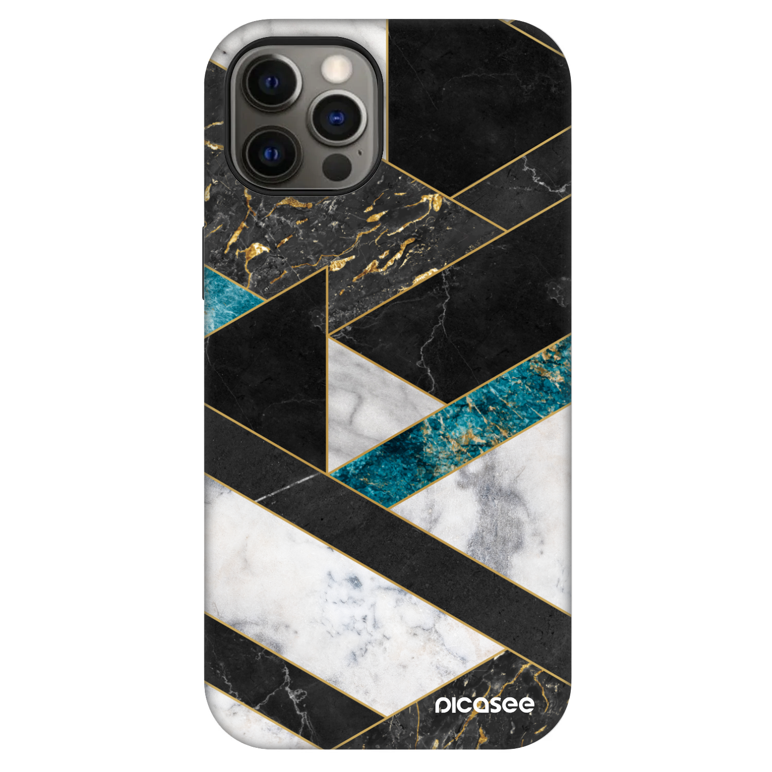 Picasee Fashion Case MagSafe pentru Apple iPhone 12 Pro - Dark geometry