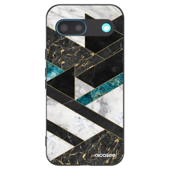Picasee husă neagră din silicon pentru Google Pixel 8 - Dark geometry