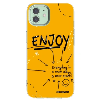 Picasee husă transparentă din silicon pentru Apple iPhone 12 - Enjoy
