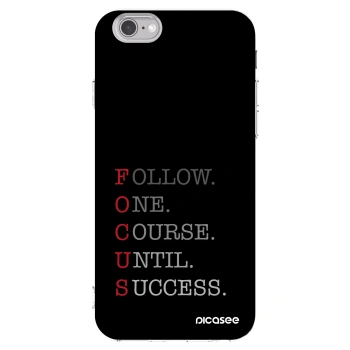 Picasee husă transparentă din silicon pentru Apple iPhone 6/6S - Focus