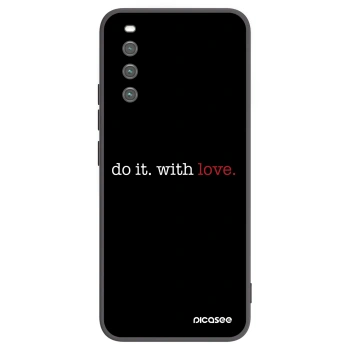 Picasee husă neagră din silicon pentru Sony Xperia 10 IV 5G - Do it. With love.