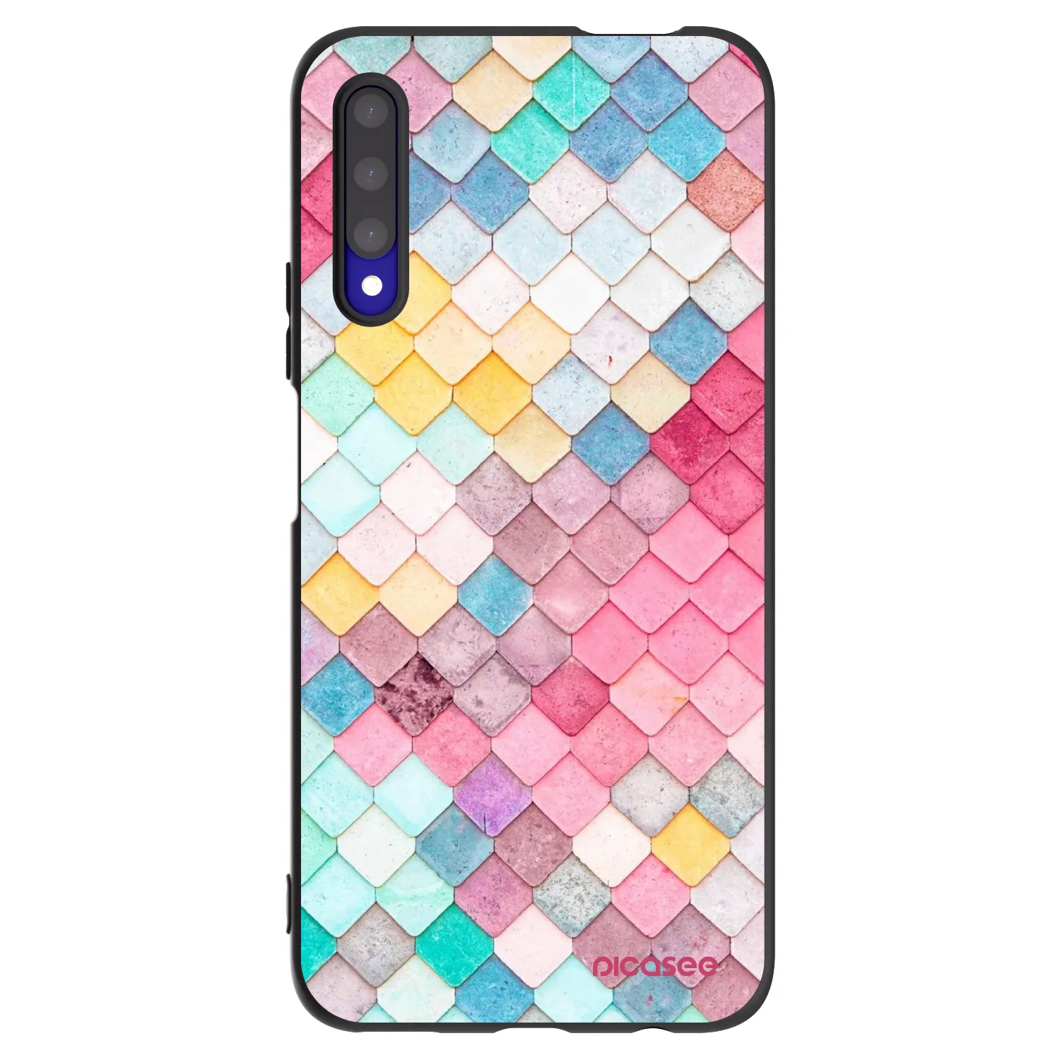 Picasee husă neagră din silicon pentru Honor 9X Pro - Colorful roof