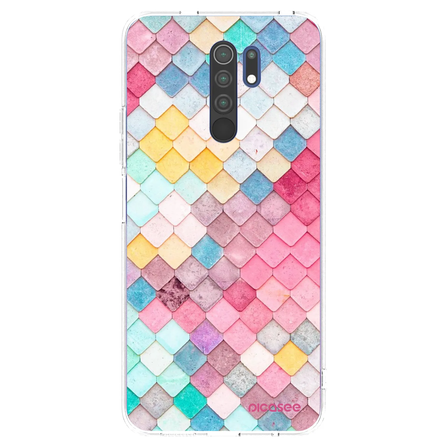 Picasee husă transparentă din silicon pentru Xiaomi Redmi 9 - Colorful roof