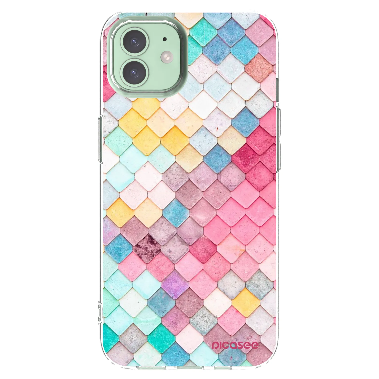Picasee husă transparentă din silicon pentru Apple iPhone 12 Pro - Colorful roof