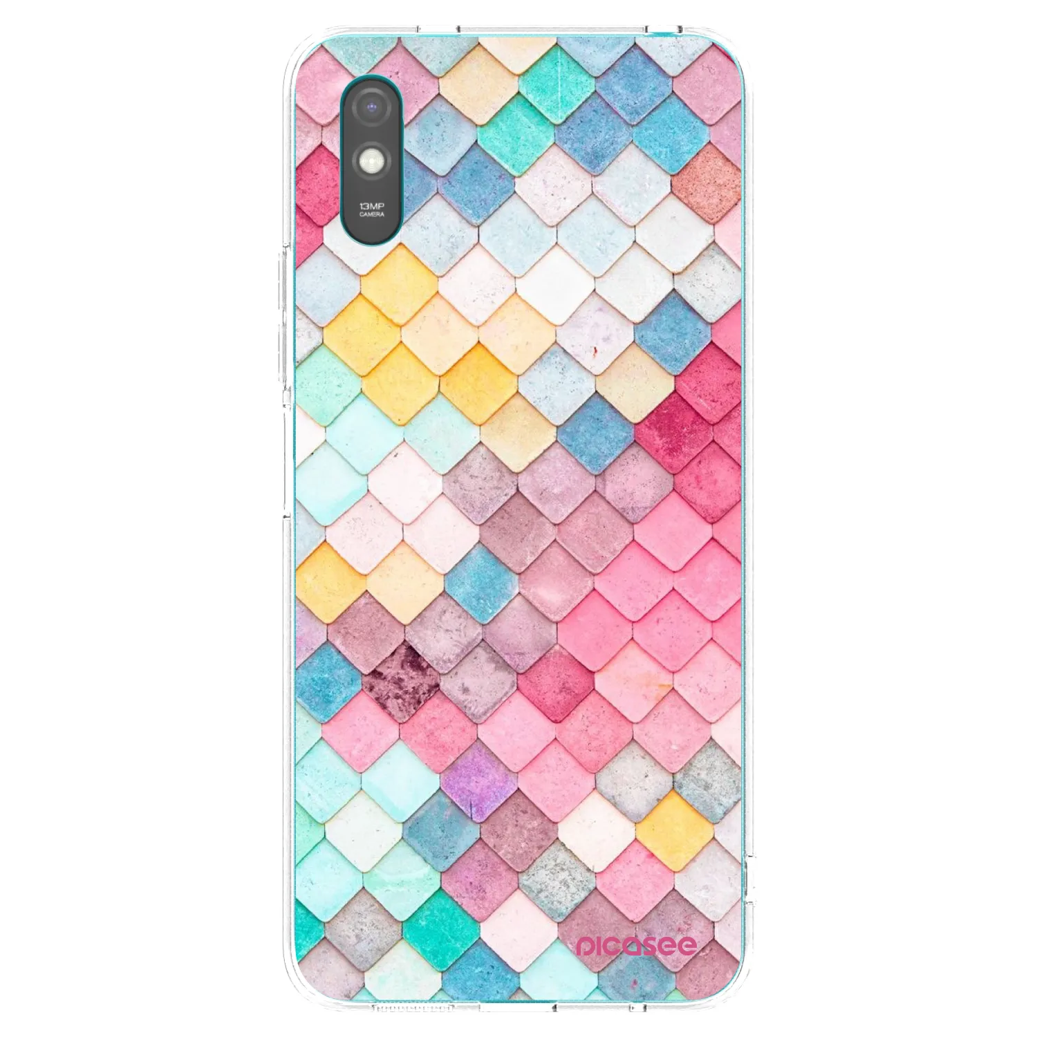 Picasee husă transparentă din silicon pentru Xiaomi Redmi 9AT - Colorful roof