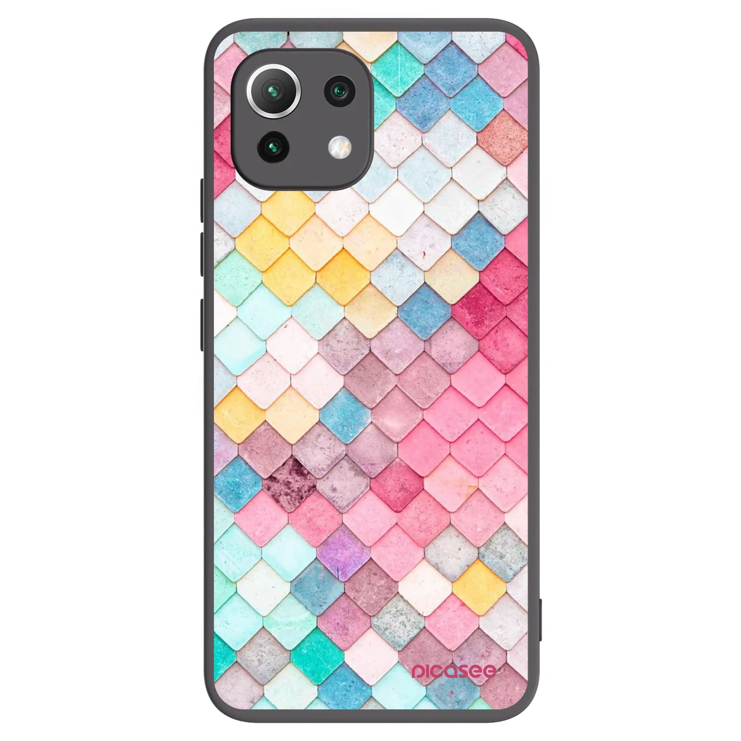 Picasee husă neagră din silicon pentru Xiaomi Mi 11 Lite - Colorful roof