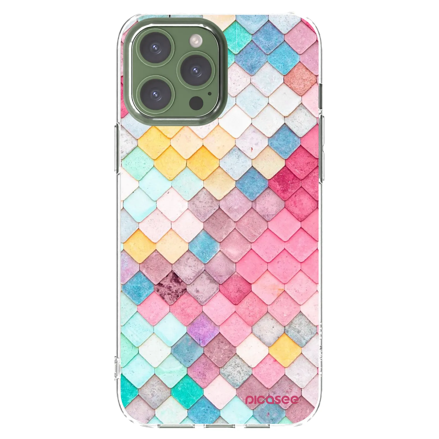 Picasee husă transparentă din silicon pentru Apple iPhone 13 Pro Max - Colorful roof