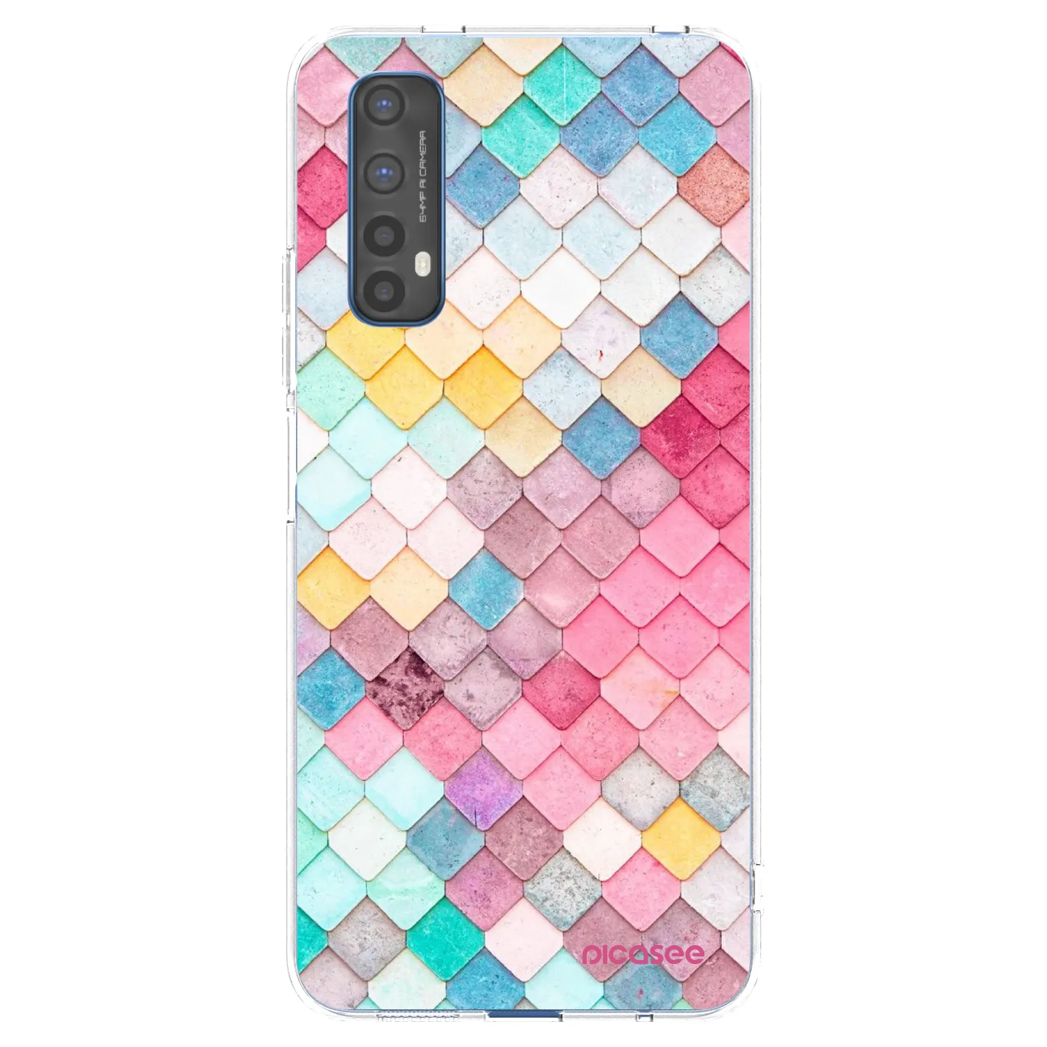 Picasee husă transparentă din silicon pentru Realme 7 - Colorful roof