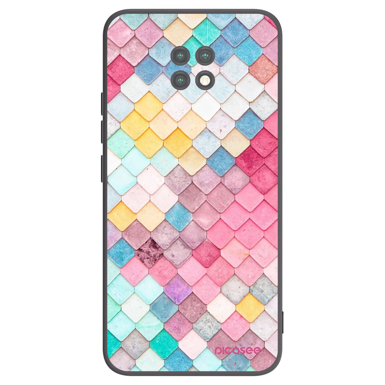 Picasee husă neagră din silicon pentru Xiaomi Redmi Note 9T - Colorful roof