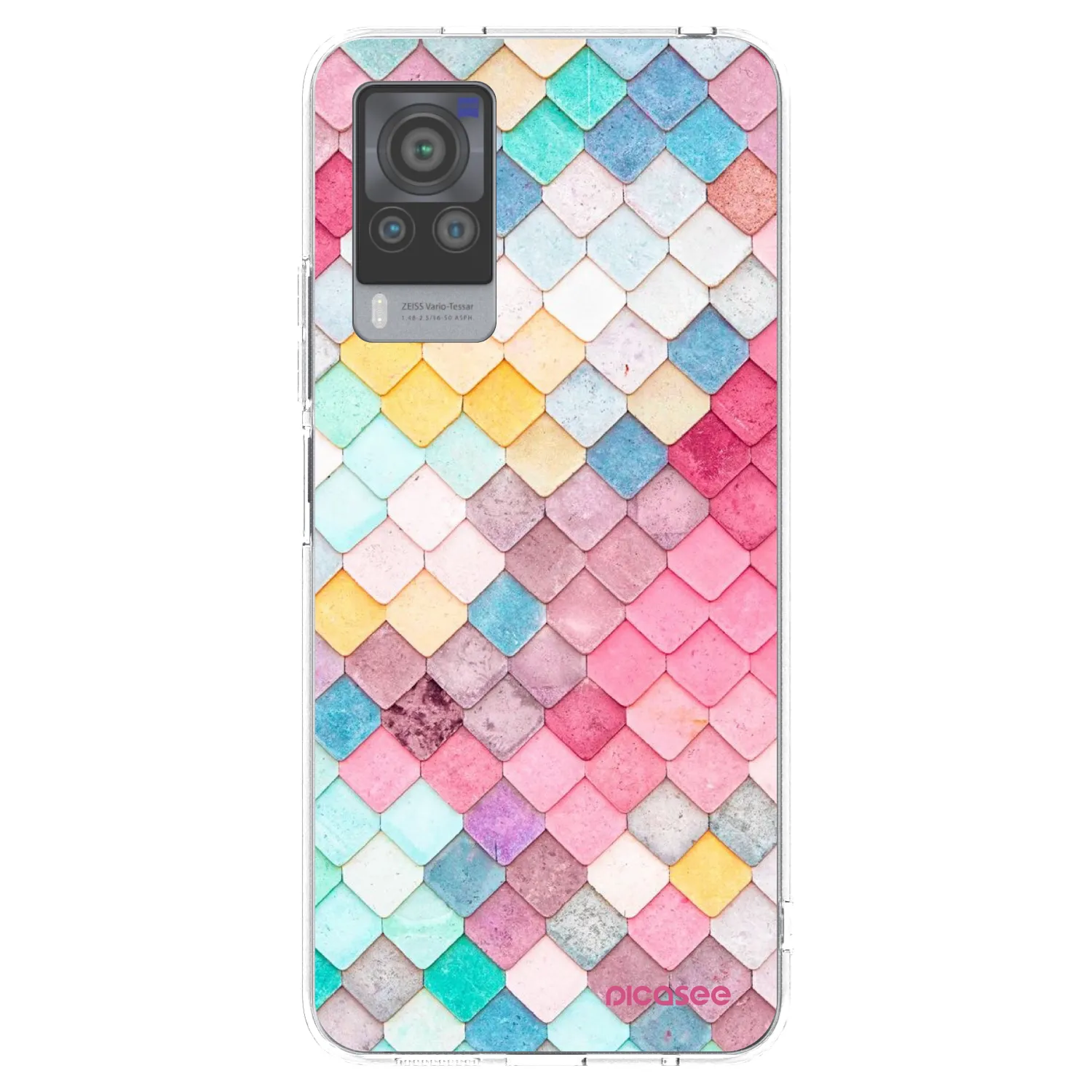 Picasee husă transparentă din silicon pentru Vivo X60 Pro 5G - Colorful roof