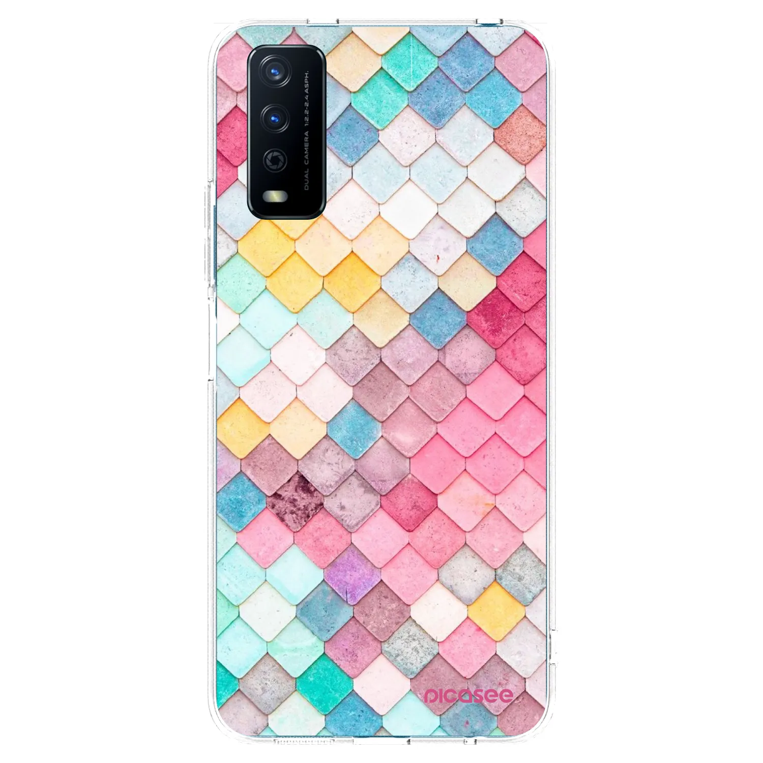 Picasee husă transparentă din silicon pentru Vivo Y11s - Colorful roof