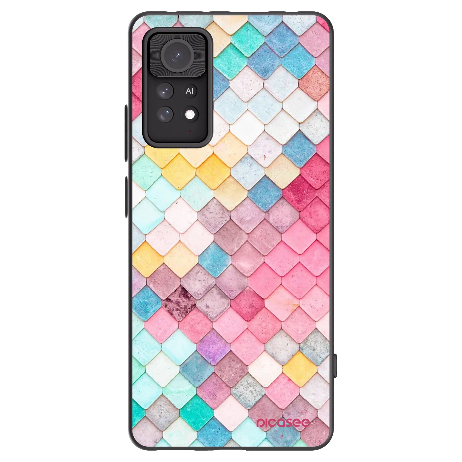 Picasee husă neagră din silicon pentru Xiaomi Redmi Note 11 Pro - Colorful roof