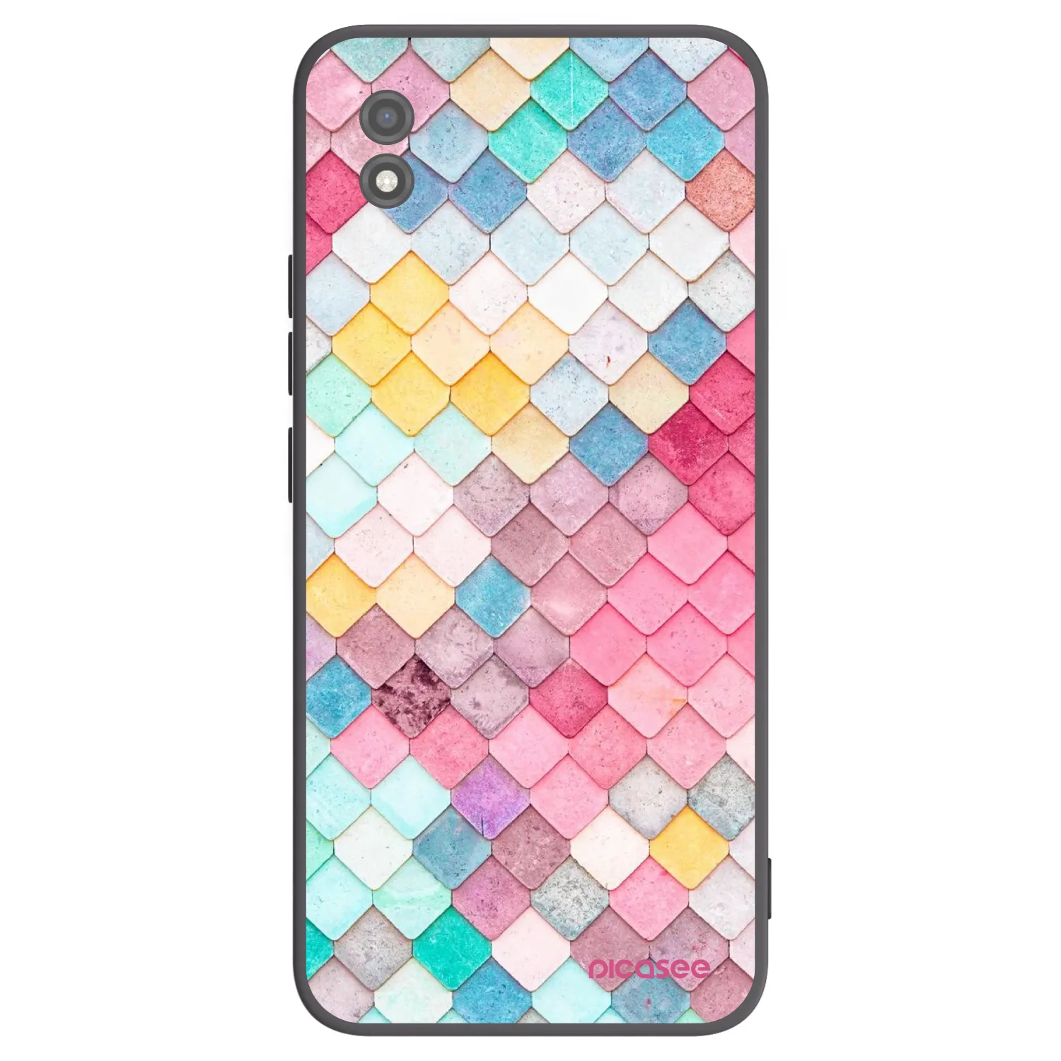 Picasee husă neagră din silicon pentru Realme C11 (2021) - Colorful roof