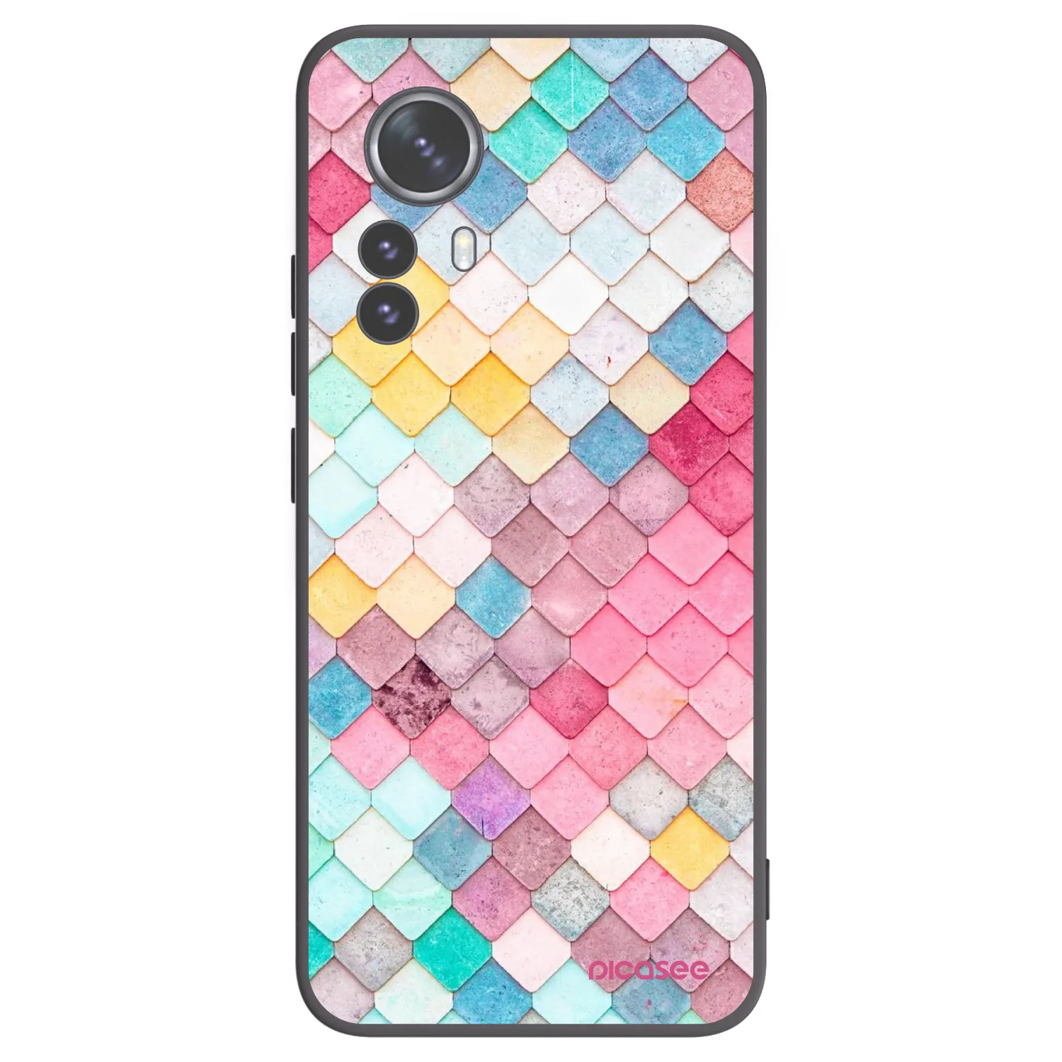 Picasee husă neagră din silicon pentru Xiaomi 12 Pro - Colorful roof