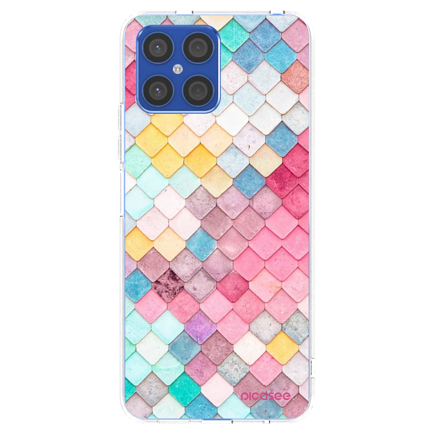 Picasee husă transparentă din silicon pentru Honor X8 4G - Colorful roof