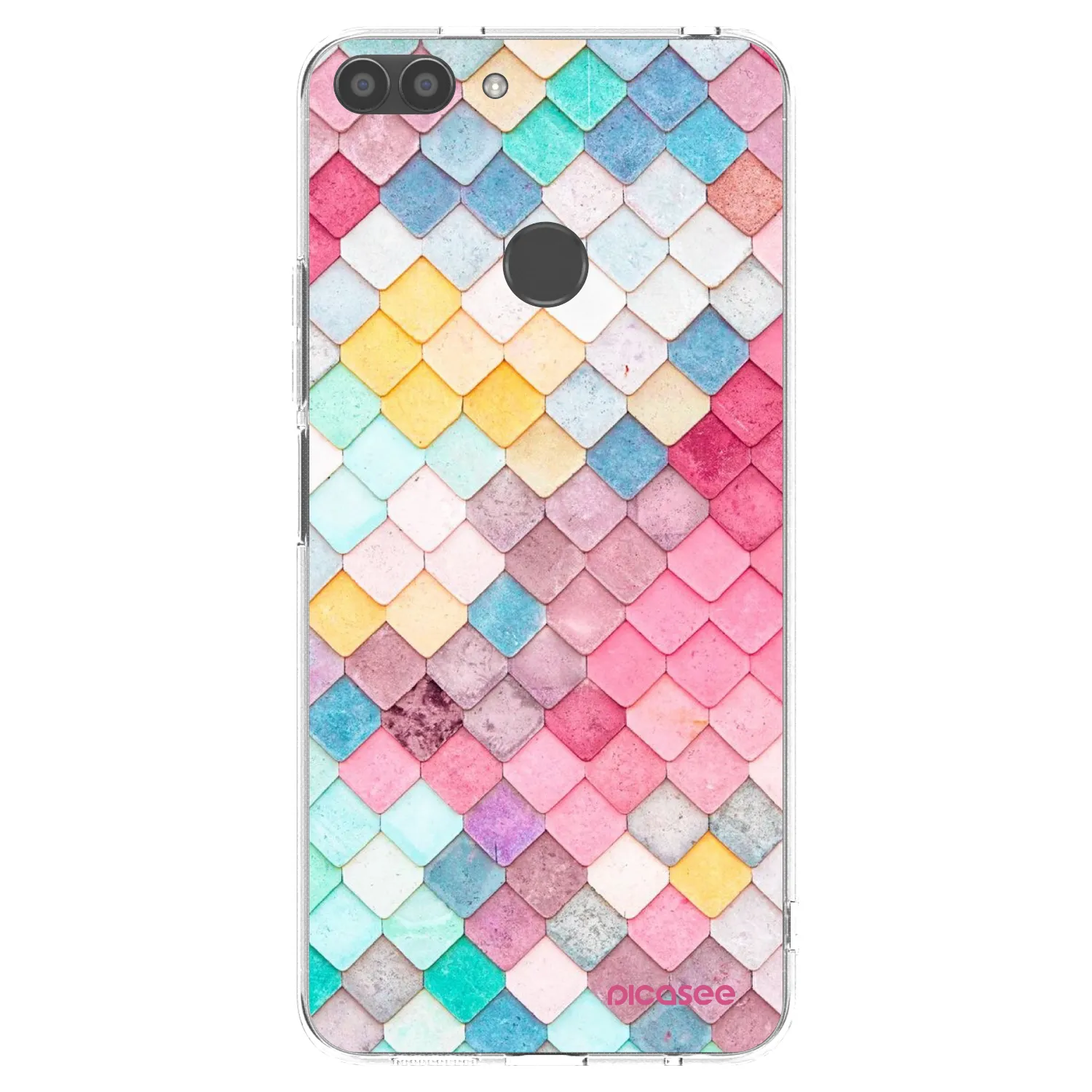 Picasee husă transparentă din silicon pentru Huawei P Smart - Colorful roof