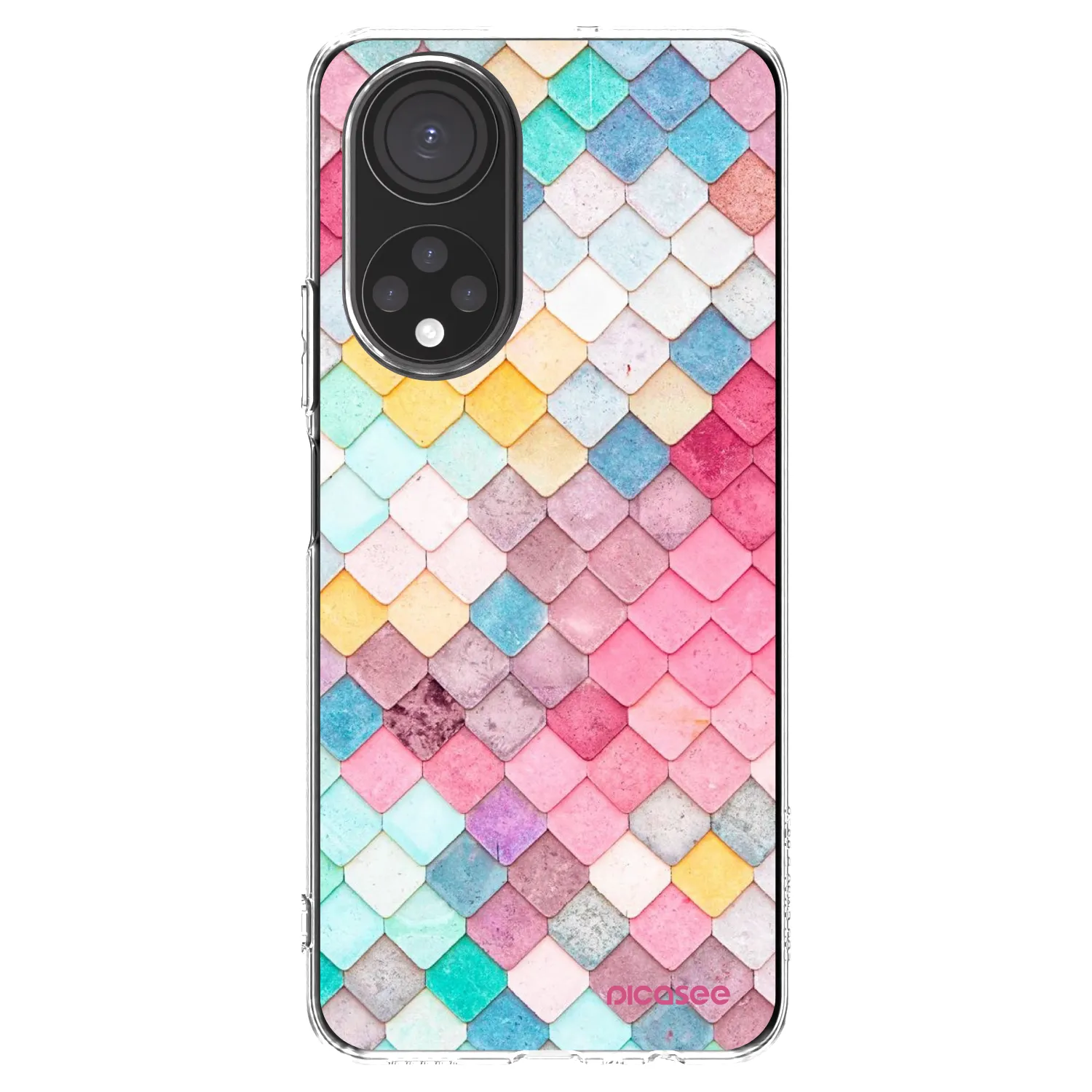 Picasee husă transparentă din silicon pentru Honor X7 - Colorful roof