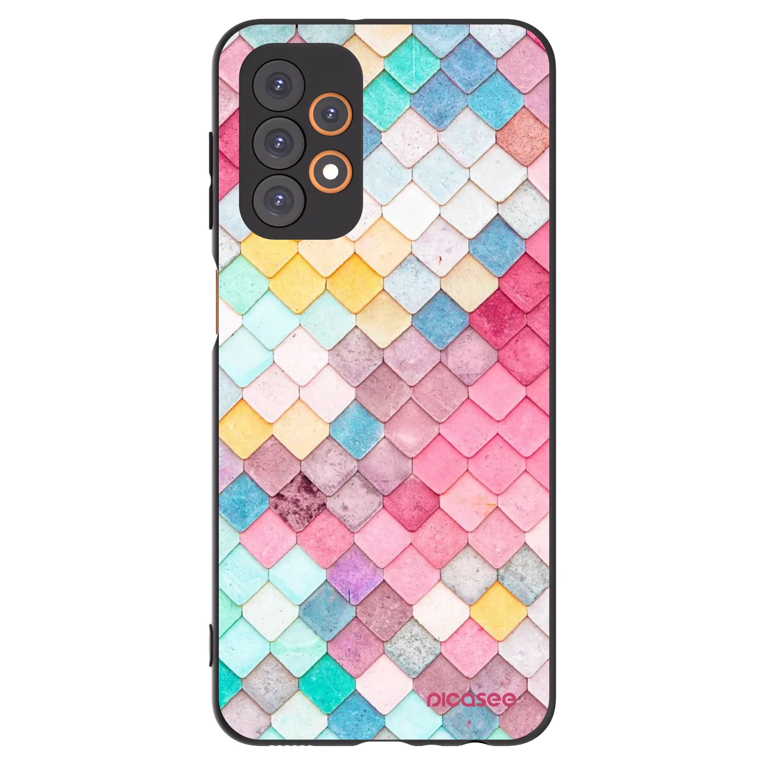 Picasee husă neagră din silicon pentru Samsung Galaxy A23 A236B 5G - Colorful roof