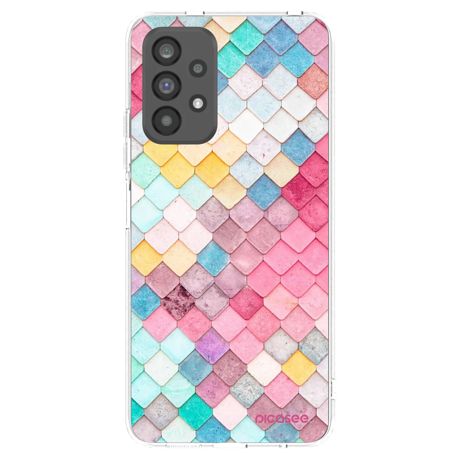 Picasee husă transparentă din silicon pentru Samsung Galaxy A73 5G - Colorful roof