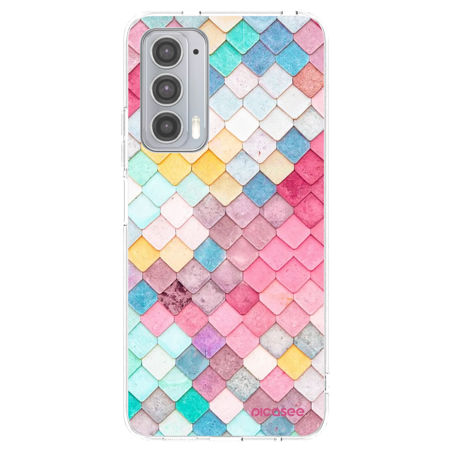 Picasee husă transparentă din silicon pentru Motorola Edge 20 - Colorful roof