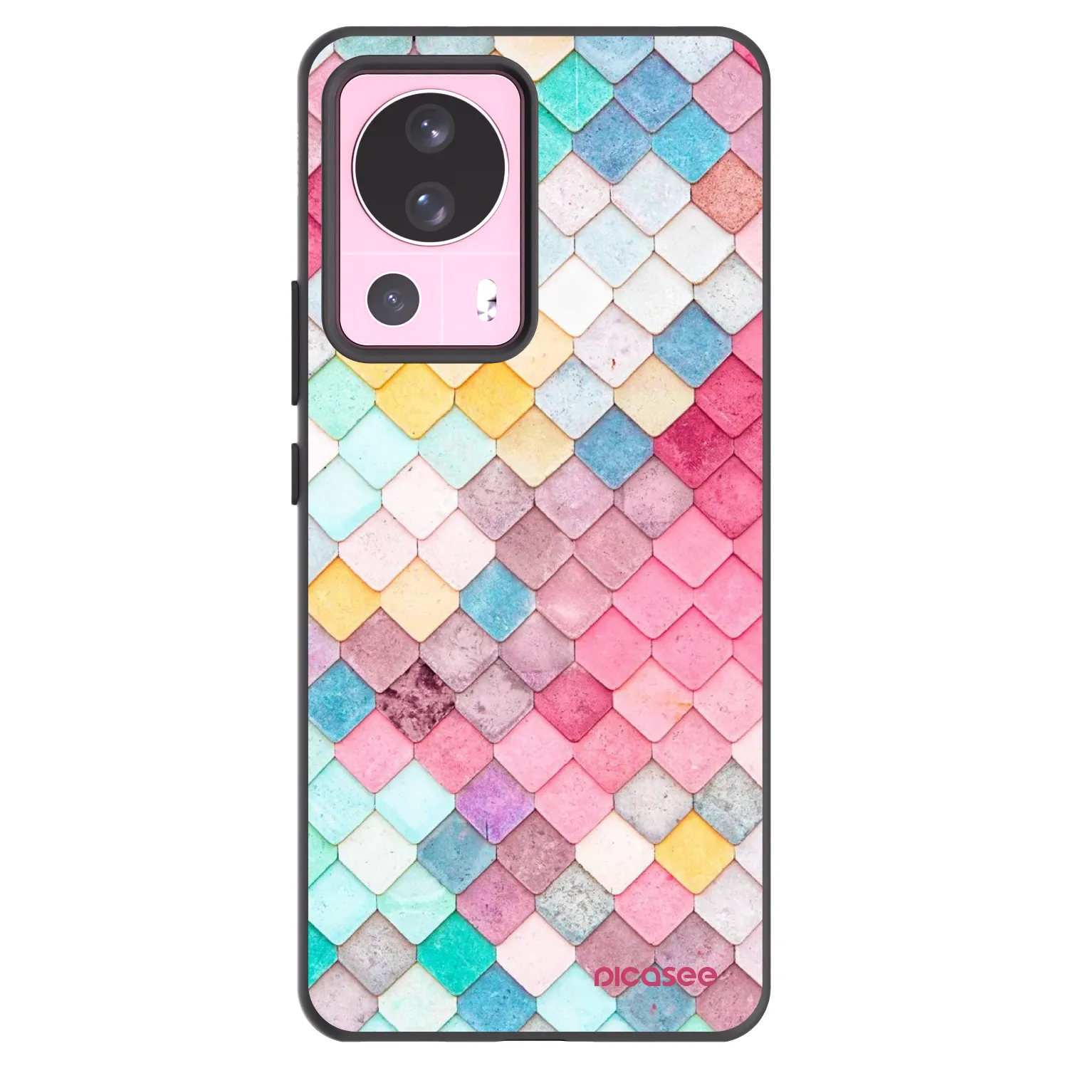 Picasee husă neagră din silicon pentru Xiaomi 13 Lite - Colorful roof