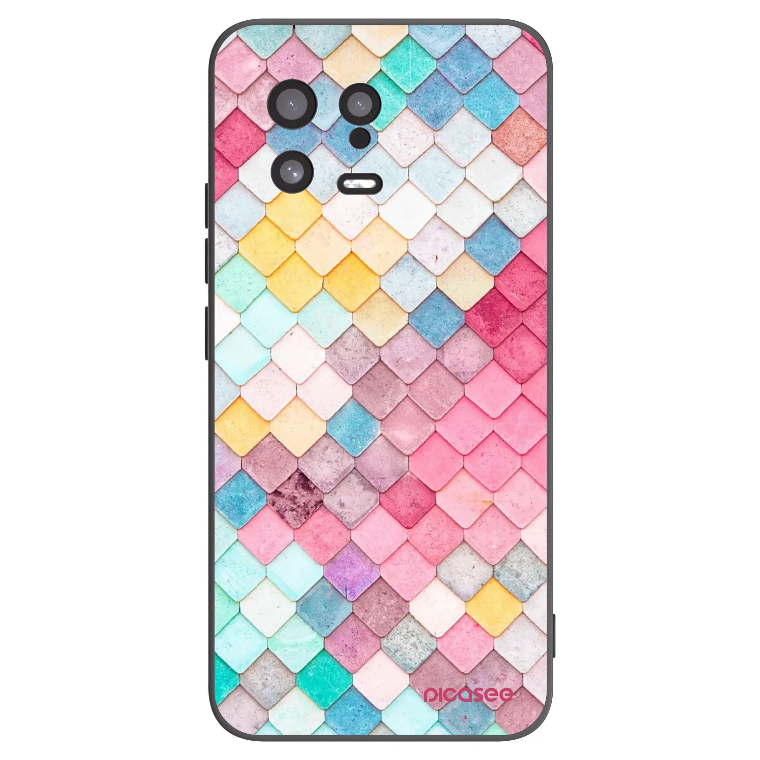 Picasee husă neagră din silicon pentru Xiaomi 13 - Colorful roof