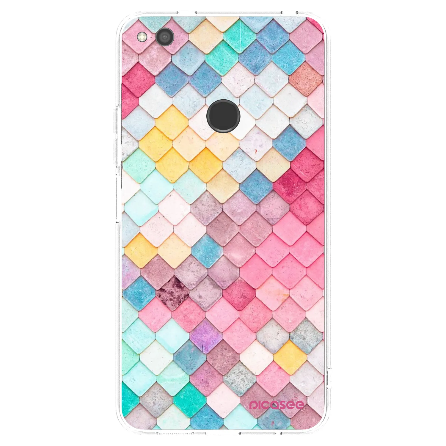 Picasee husă transparentă din silicon pentru Huawei P9 Lite 2017 - Colorful roof