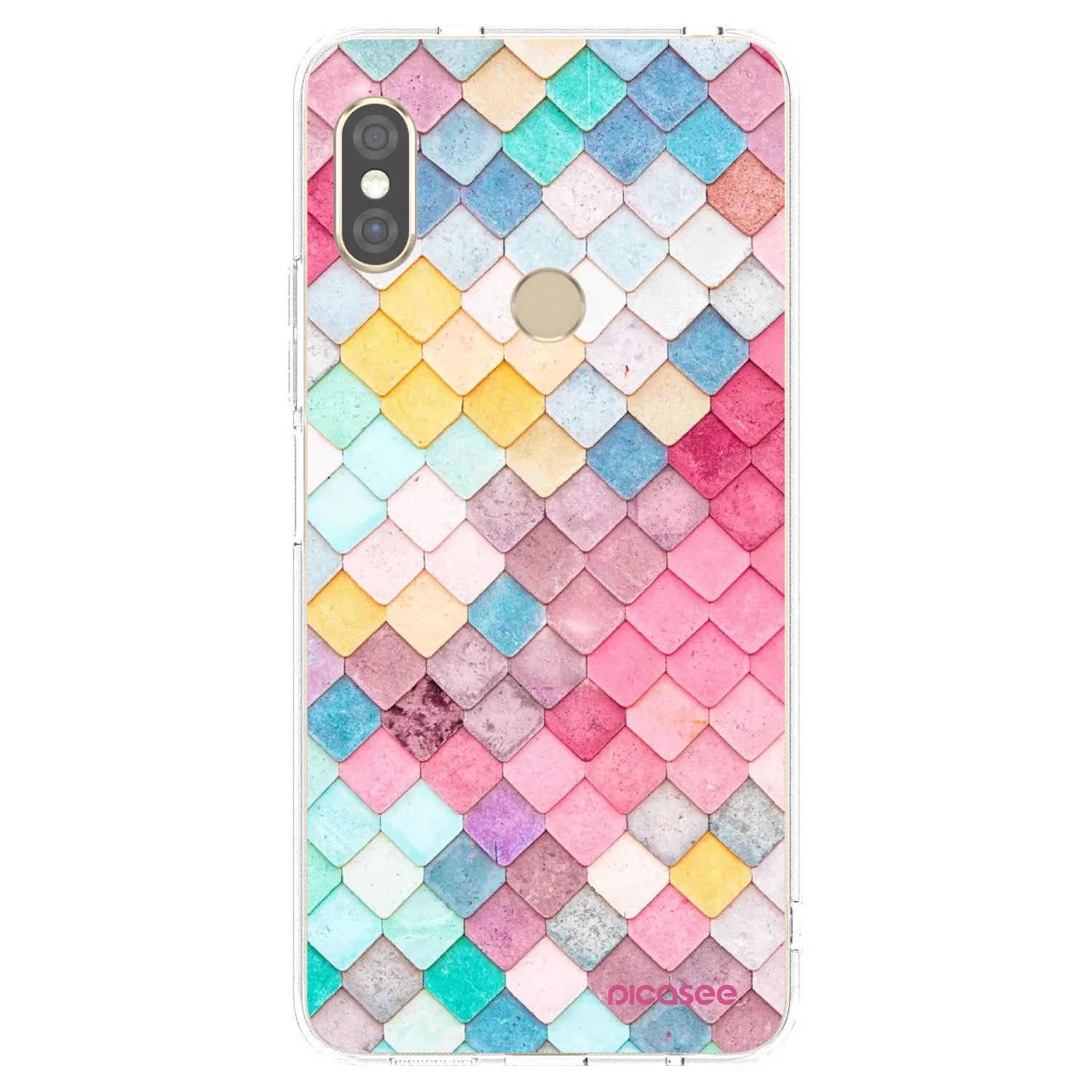 Picasee husă transparentă din silicon pentru Xiaomi Redmi Note 5 Global - Colorful roof