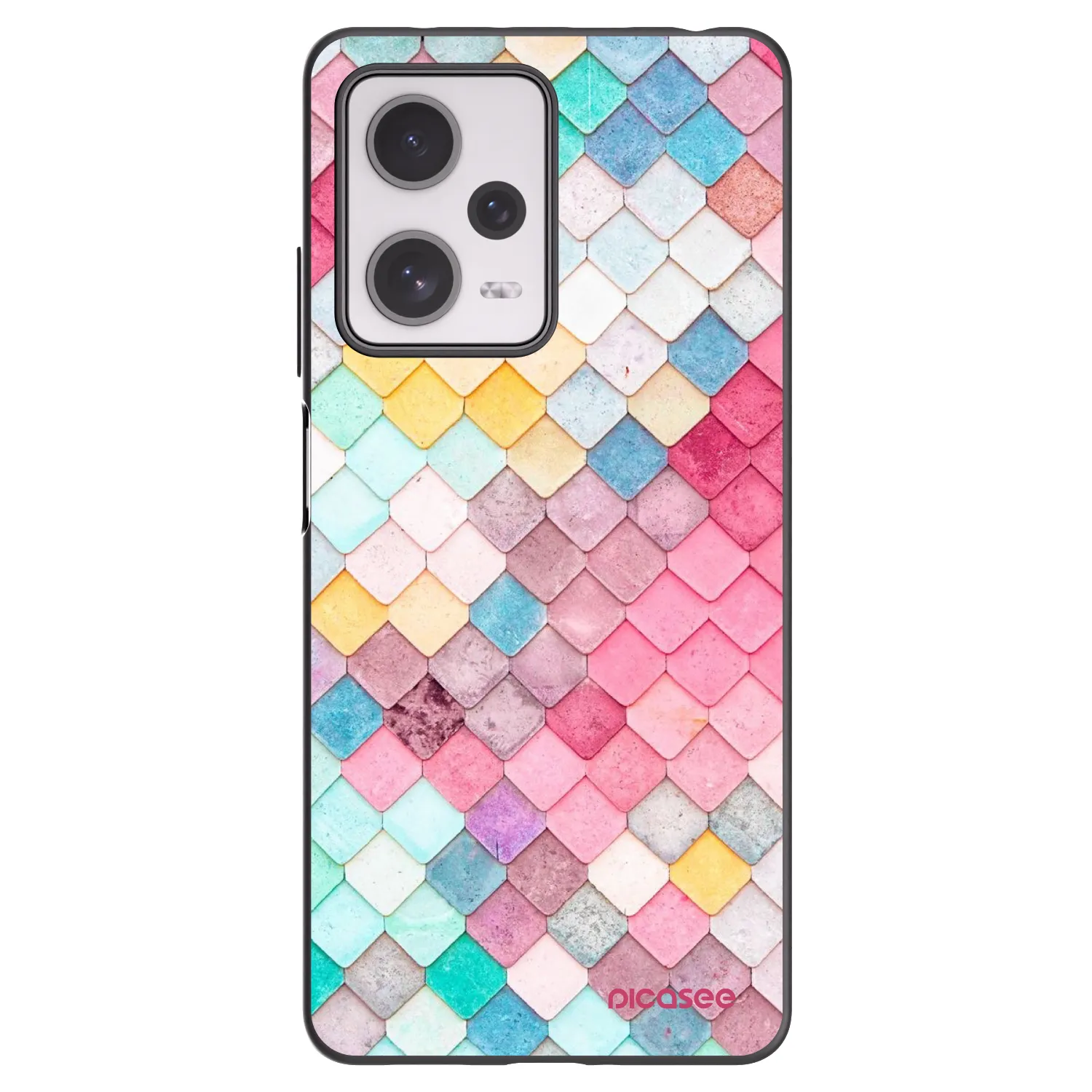 Picasee husă neagră din silicon pentru Xiaomi Redmi Note 12 Pro+ 5G - Colorful roof