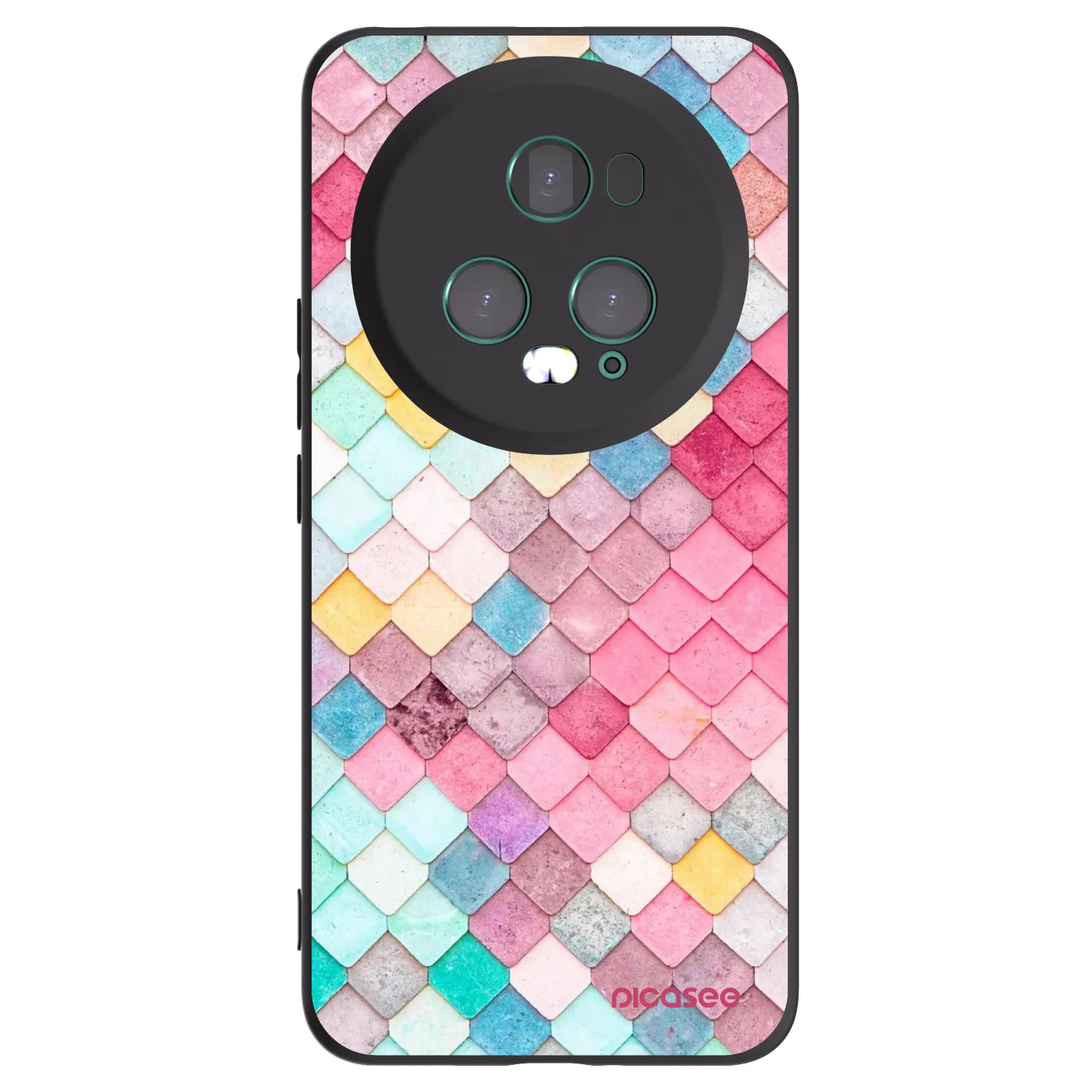 Picasee husă neagră din silicon pentru Honor Magic5 Pro - Colorful roof