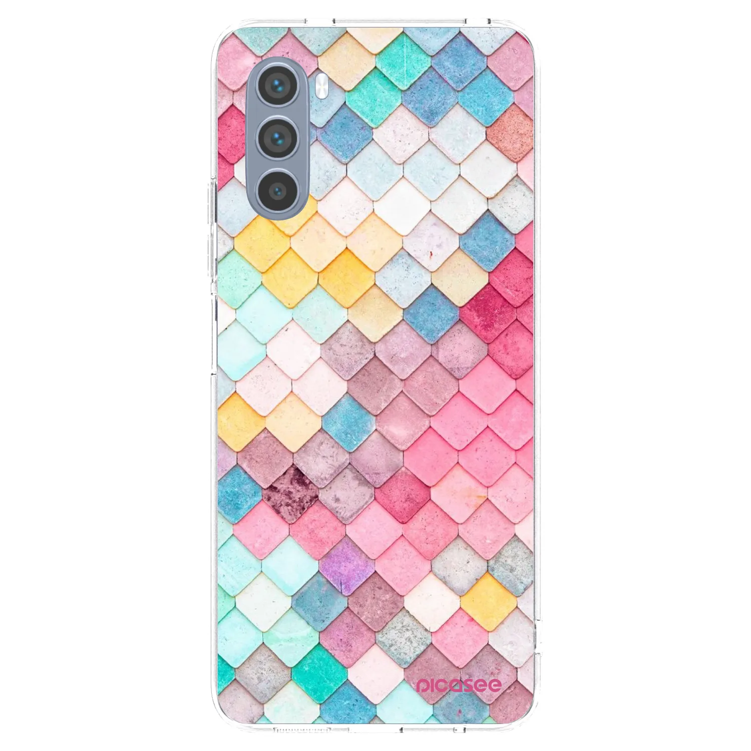 Picasee husă transparentă din silicon pentru Motorola Moto G62 - Colorful roof