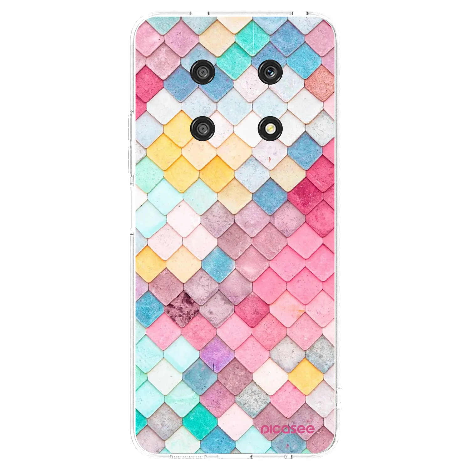 Picasee husă transparentă din silicon pentru Honor Magic4 Lite 5G - Colorful roof