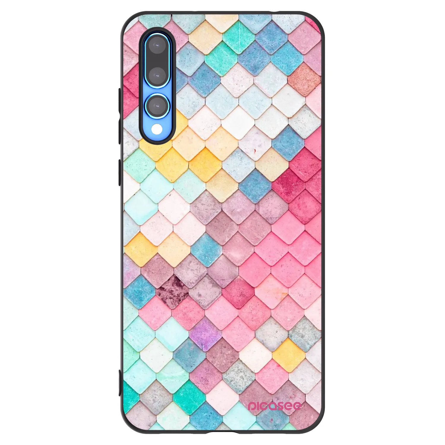 Picasee husă neagră din silicon pentru Huawei P20 Pro - Colorful roof