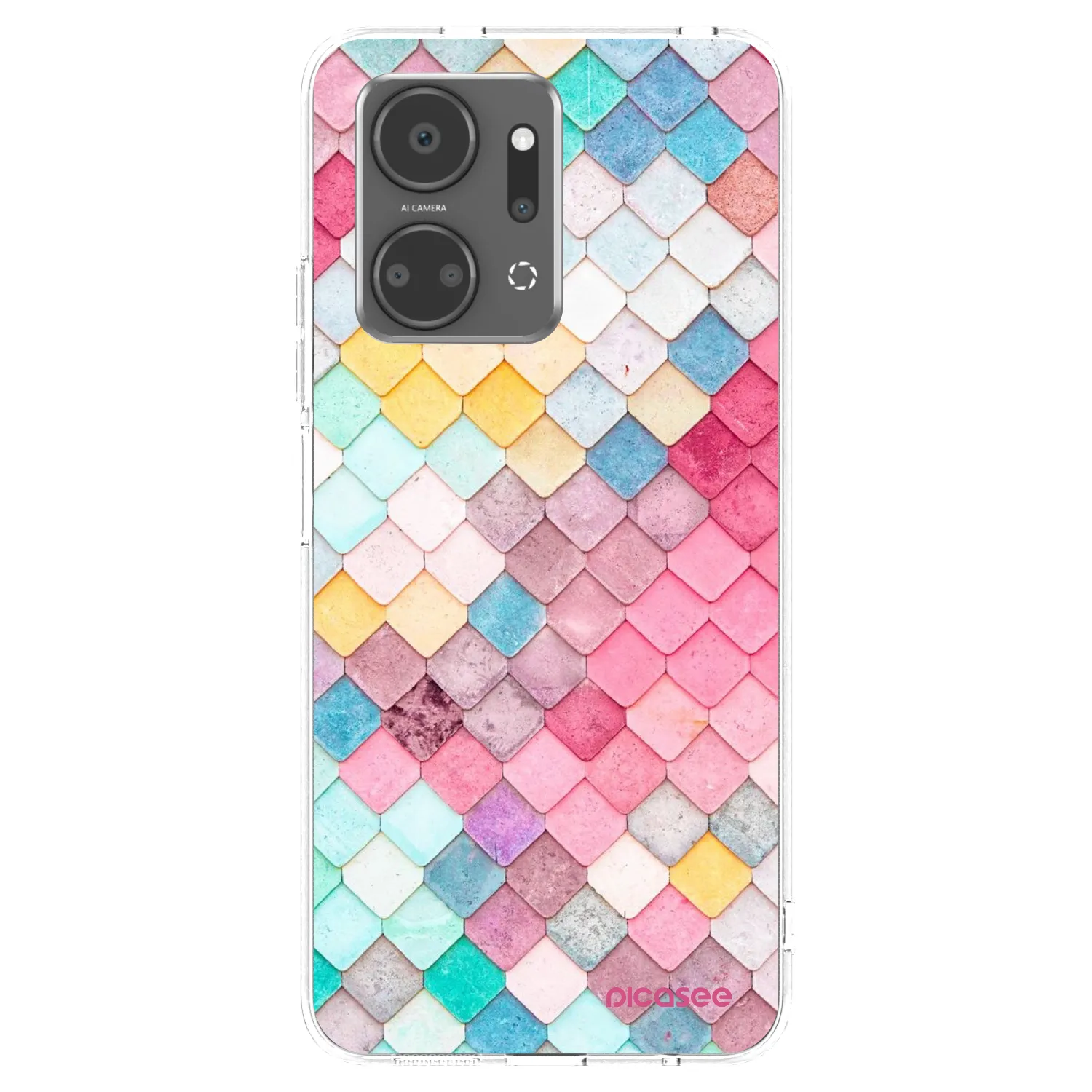 Picasee husă transparentă din silicon pentru Honor X7a - Colorful roof