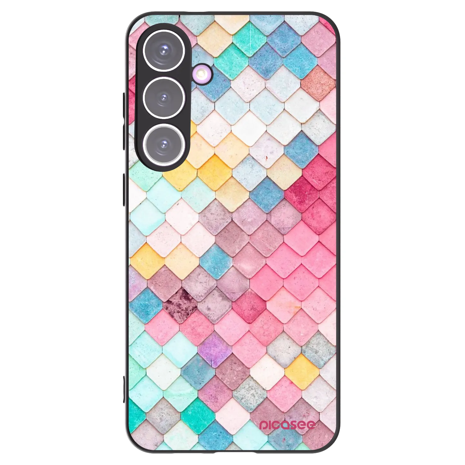Picasee husă neagră din silicon pentru Samsung Galaxy S24+ S926B 5G - Colorful roof