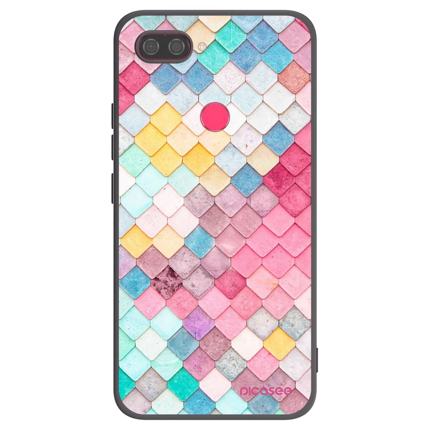 Picasee husă neagră din silicon pentru Xiaomi Mi 8 Lite - Colorful roof