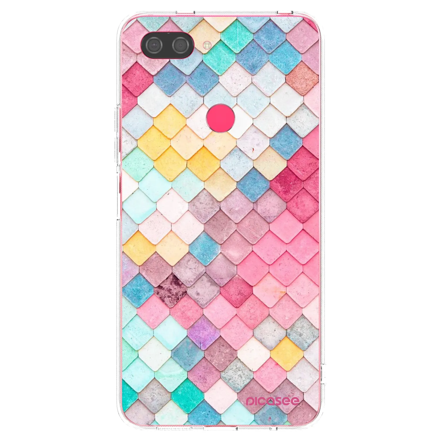 Picasee husă transparentă din silicon pentru Xiaomi Mi 8 Lite - Colorful roof