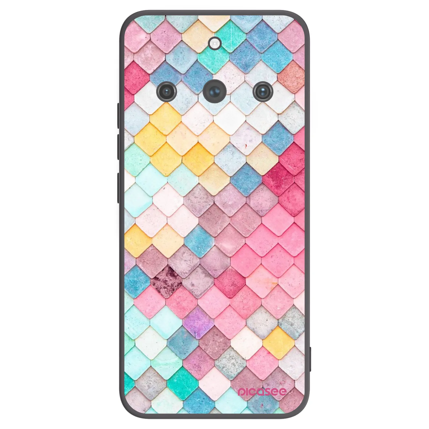 Picasee husă neagră din silicon pentru Realme 11 Pro+ - Colorful roof