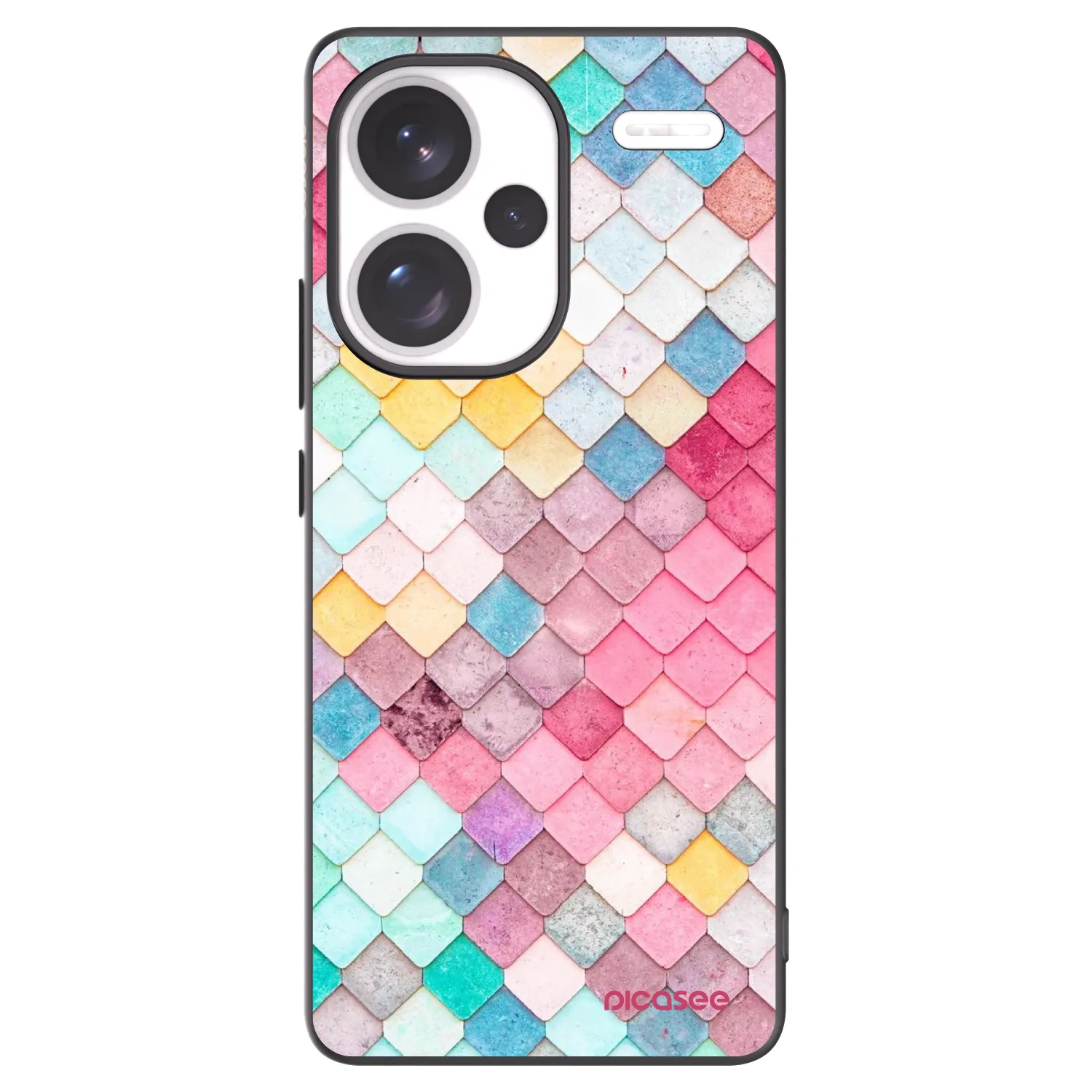 Picasee husă neagră din silicon pentru Xiaomi Redmi Note 13 Pro+ 5G - Colorful roof