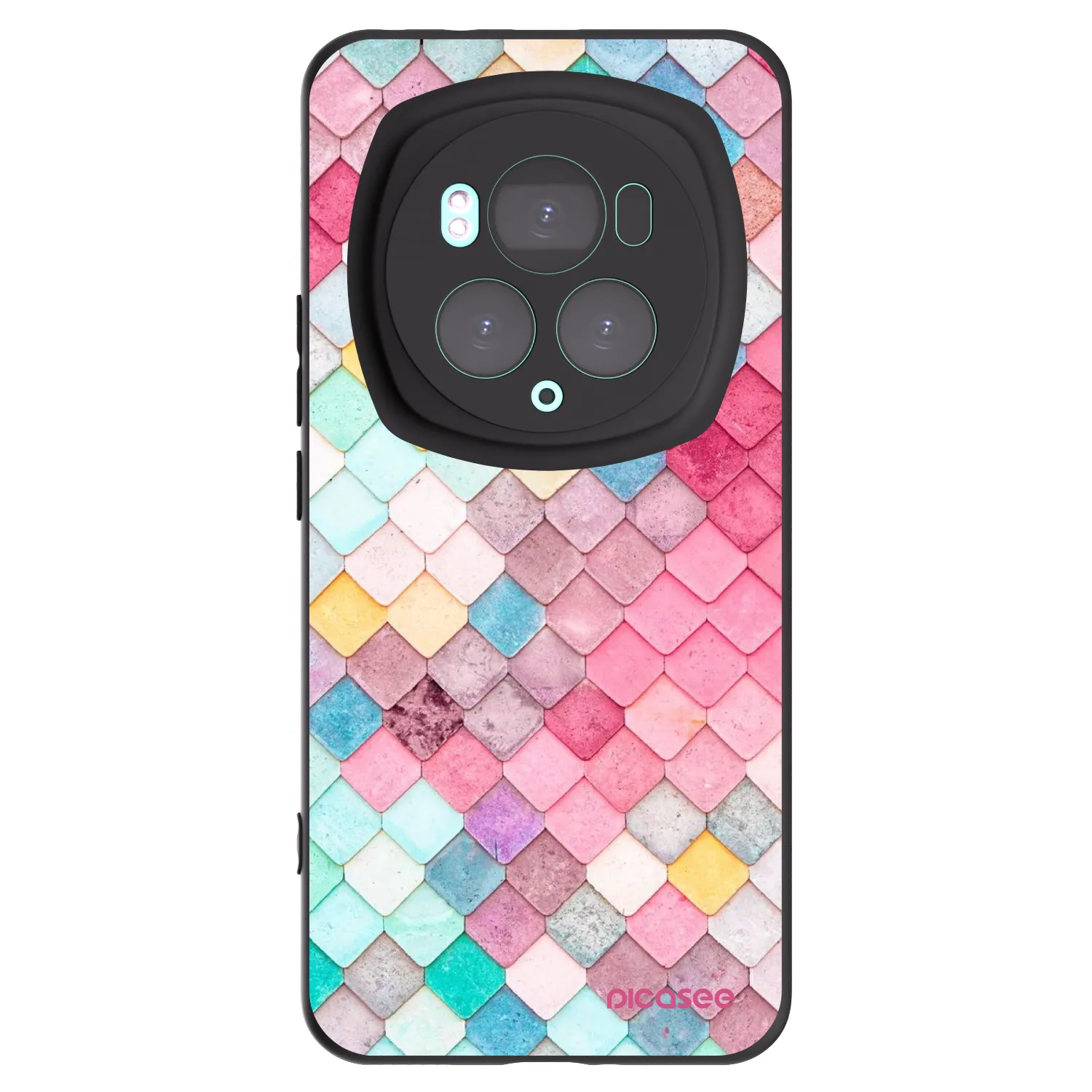 Picasee husă neagră din silicon pentru Honor Magic6 Pro - Colorful roof