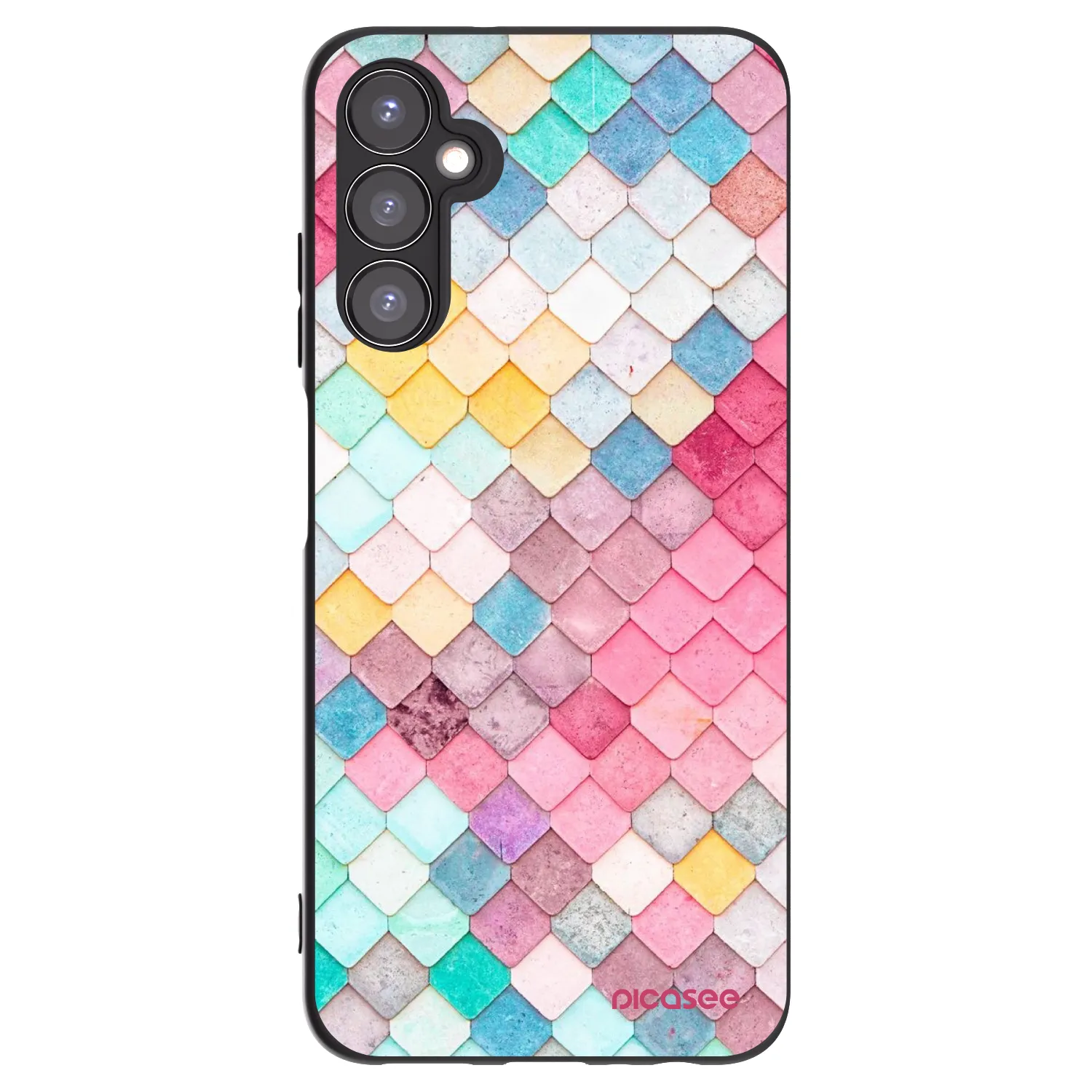 Picasee husă neagră din silicon pentru Samsung Galaxy A05s A057G - Colorful roof