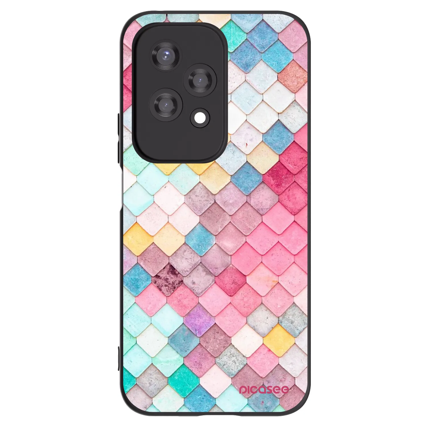 Picasee husă neagră din silicon pentru Honor 200 Lite - Colorful roof