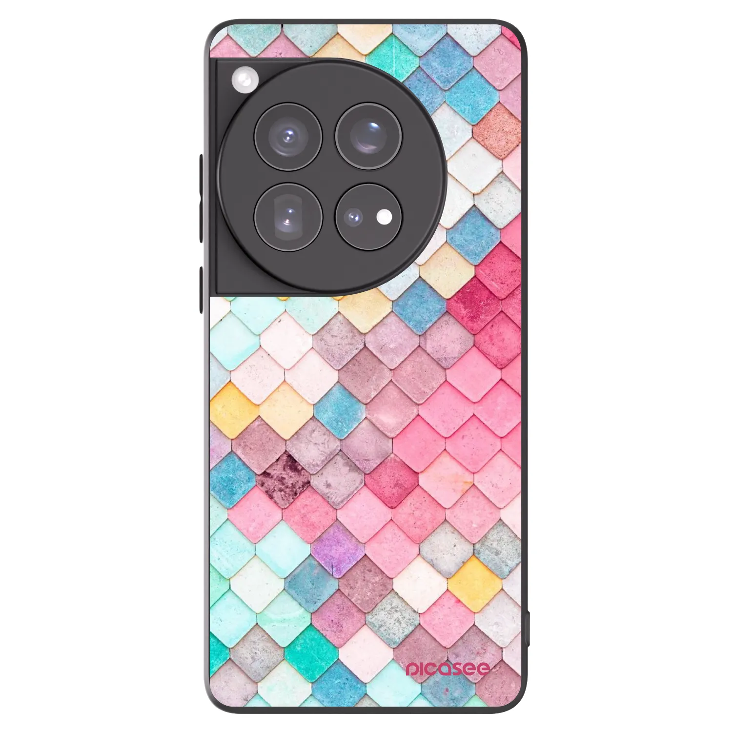 Picasee husă neagră din silicon pentru OnePlus 12 5G - Colorful roof